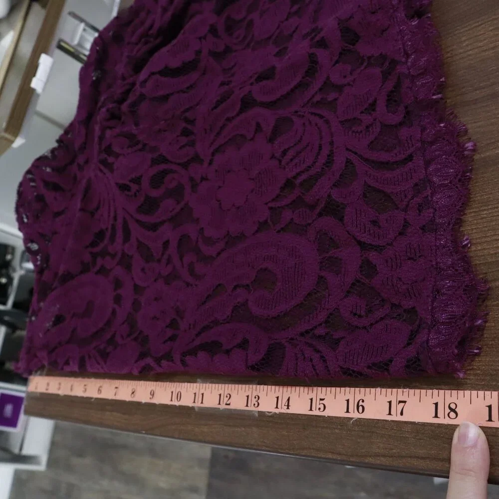 Sundance Lace Top Womens XS Purple‎ Witchy Dark Feminine Boho Event Date Night - Picture 10 of 15